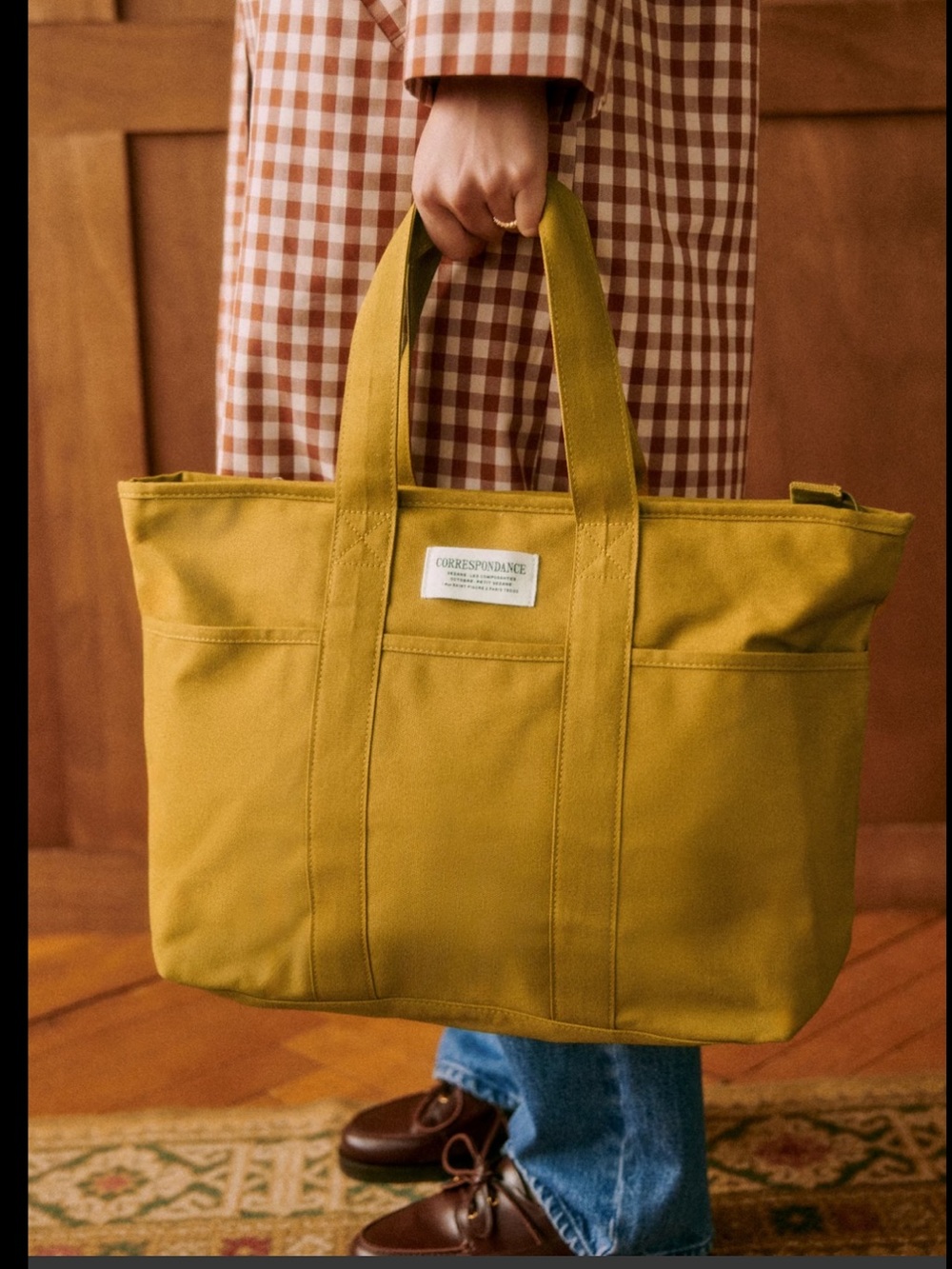 Sezane weekend tote bag NWT